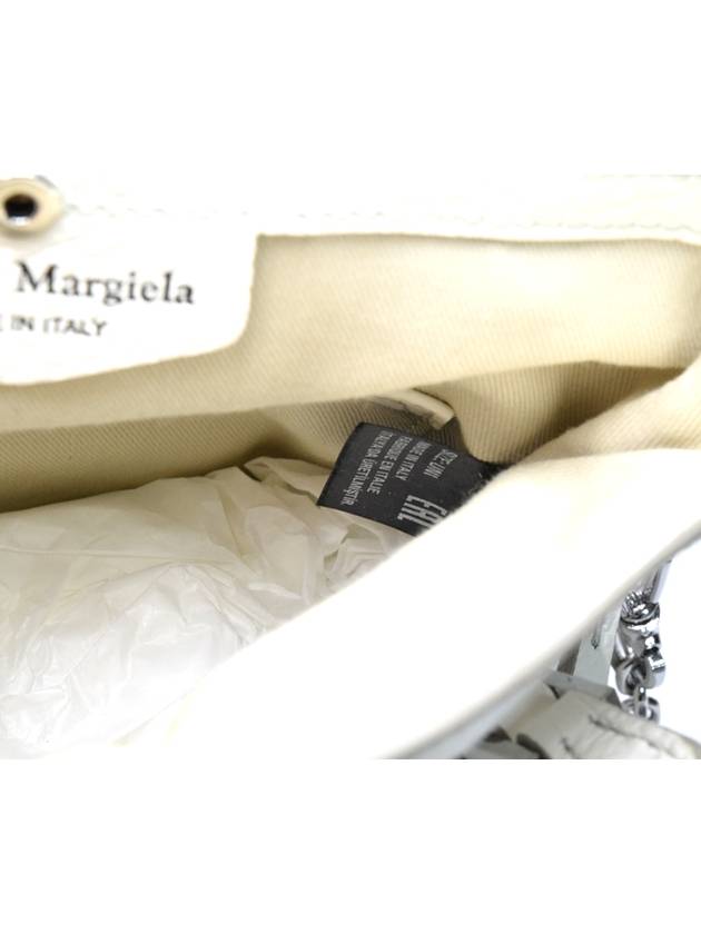 5AC Chain Micro Tote Bag White - MAISON MARGIELA - BALAAN.