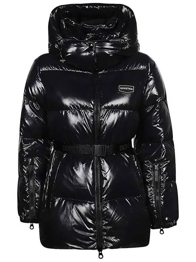 Women s Duck Down Padded Jacket Aloro Belted Heavy VDDJ96036 BKS - DUVETICA - BALAAN 3