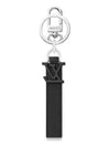 LV Aerogram Key Holder Bag Charm Black - LOUIS VUITTON - BALAAN 3