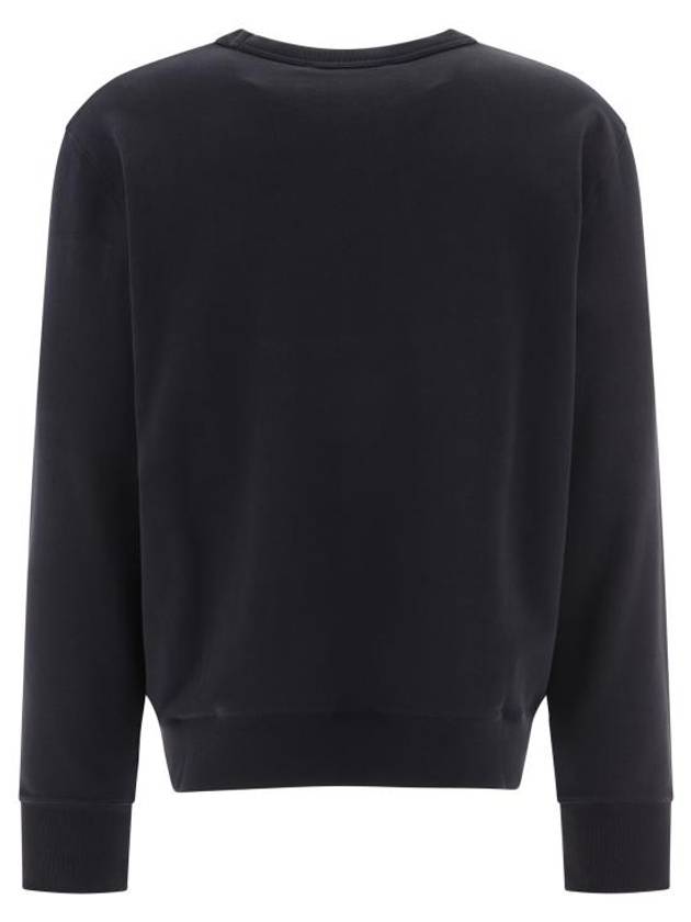 Logo Patch Regular Fit Crew Neck Sweatshirt Black - ACNE STUDIOS - BALAAN 3