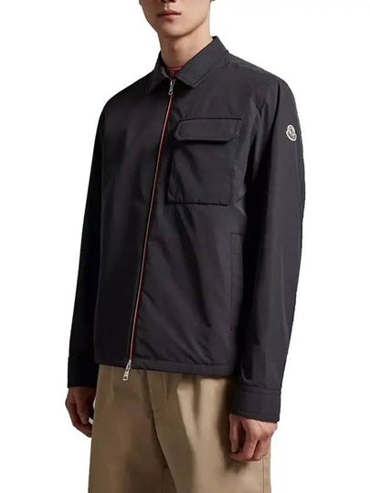 Epte Logo Patch Flap Pocket Zip Up Jacket Black - MONCLER - BALAAN 2