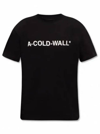 Essentials Logo Print Short Sleeve T-Shirt Black - A-COLD-WALL - BALAAN 2