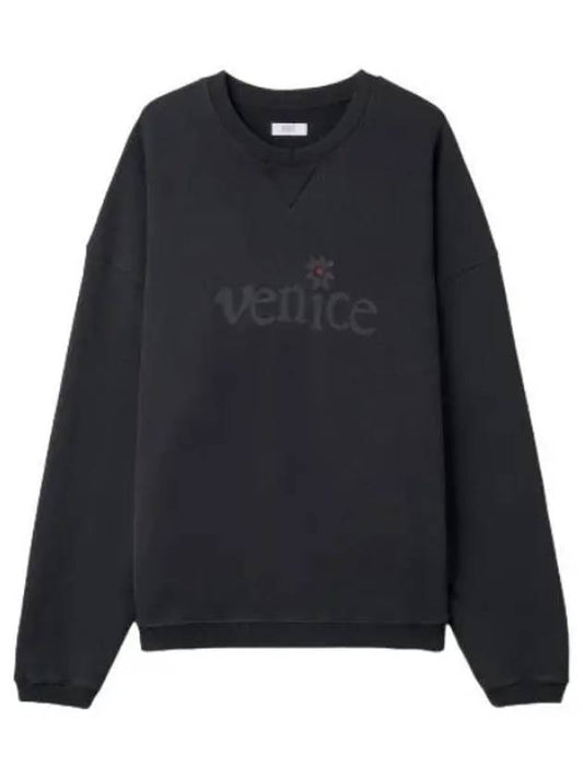 Venice logo sweatshirt black t shirt - ERL - BALAAN 1