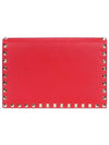 Rockstud Flap Clutch Bag Red - VALENTINO - BALAAN 2