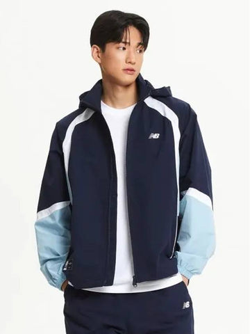 NBNAE32813 UNI N color block warm jacket NAVY - NEW BALANCE - BALAAN 1