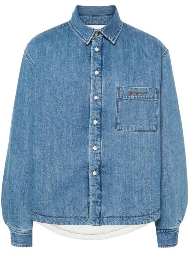 La Chemise Boulanger Long Sleeve Shirt Blue - JACQUEMUS - BALAAN 1