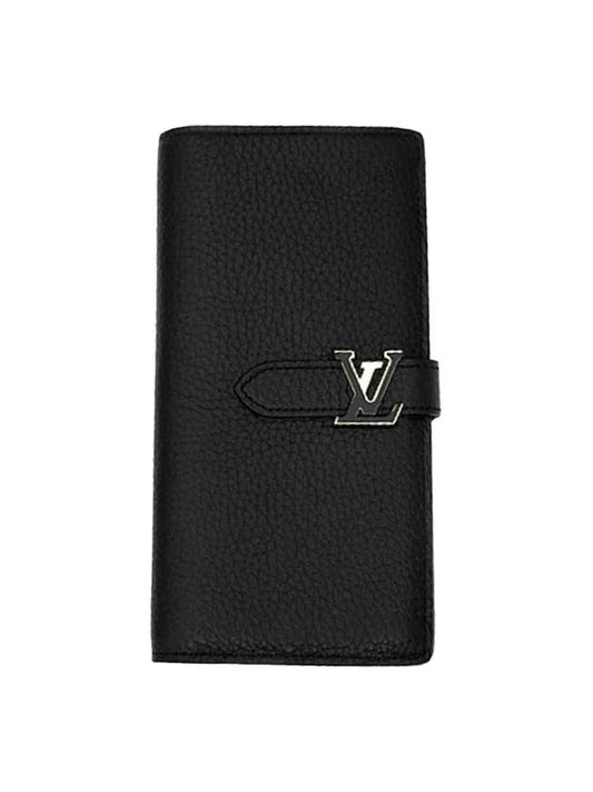 LV Vertical Long Wallet Black - LOUIS VUITTON - BALAAN 1