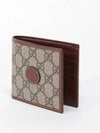 GG Supreme Interlocking Half Wallet Brown - GUCCI - BALAAN 3