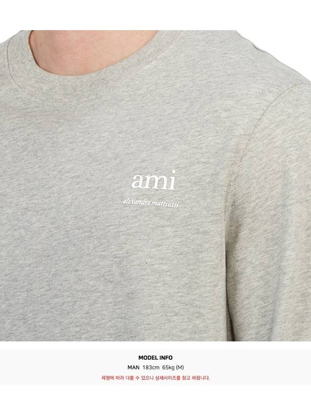 Alexandre Mattiussi Long Sleeve T-Shirt Grey - AMI - BALAAN 8