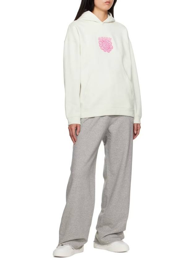 Isoli Flower Oversized Hoodie Egret - GANNI - BALAAN 7