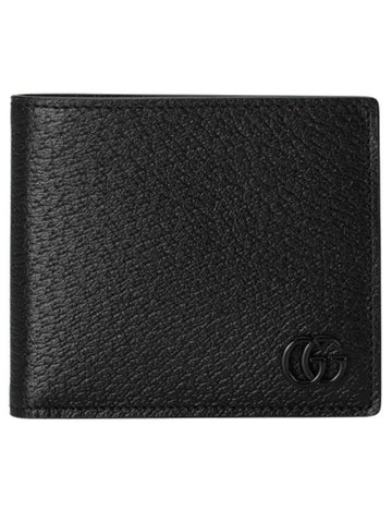 GG Marmont Half Wallet Black - GUCCI - BALAAN 1