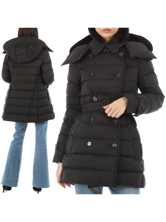 Detachable Hoodie Puffer Coat Padded Black - BURBERRY - BALAAN 2