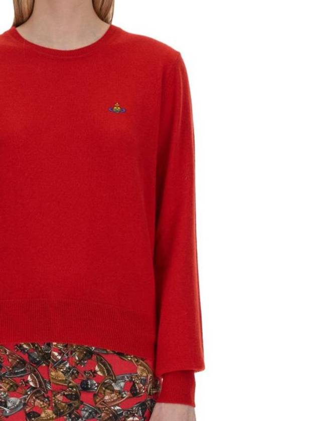 Bea Jumper Knit Top Red - VIVIENNE WESTWOOD - BALAAN 5