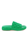 Quilted Padded Slippers Green - BOTTEGA VENETA - BALAAN 2