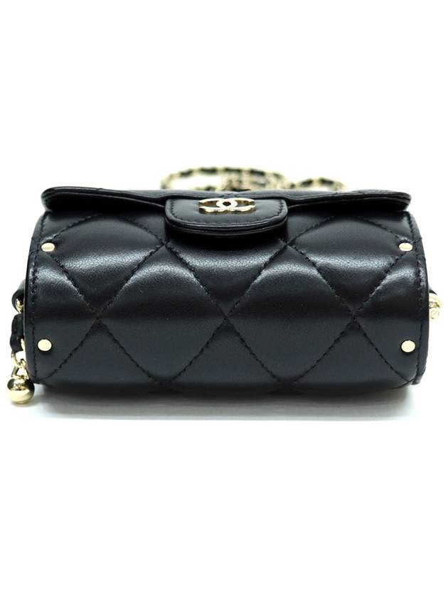 Used 3 times Really hard to find product Card holder Jewel chain bag AP2285 Cross - CHANEL - BALAAN 7