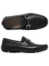 Gancini Ornament Driving Shoes Black - SALVATORE FERRAGAMO - BALAAN 2