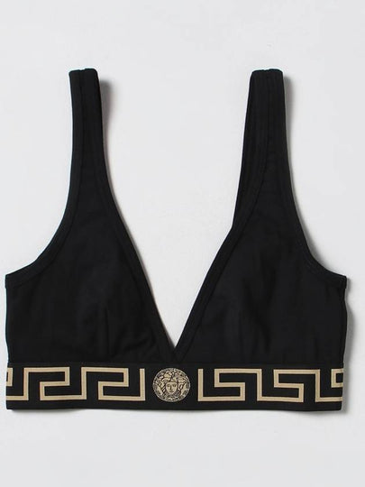 Medusa Greca Border Bralette Bra Black - VERSACE - BALAAN 2