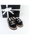 Pearl CC Logo Tweed Slippers G45575 B16466 94305 - CHANEL - BALAAN 2