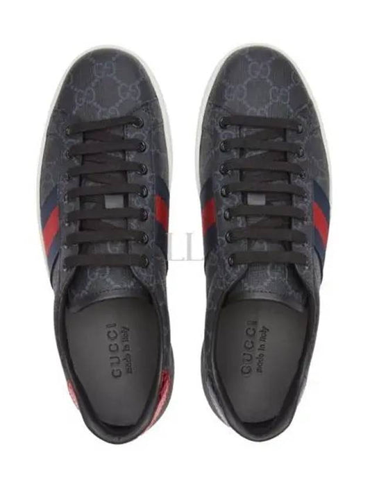 Ace GG Supreme Low Top Sneakers Black - GUCCI - BALAAN 2