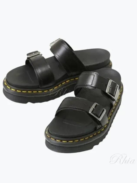 Miles Buckle Brando Leather Sandals Black - DR. MARTENS - BALAAN 2