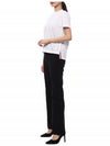 Center Back Stripe Classic Cotton Pique Relaxed Fit Short Sleeve T-Shirt White - THOM BROWNE - BALAAN 5