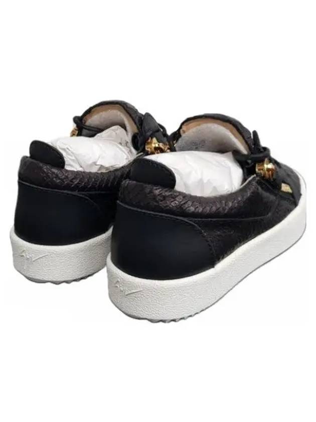 RW70001 003 May London snakeskin sneakers black - GIUSEPPE ZANOTTI - BALAAN 3