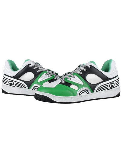 Men's Basket Low Top Sneakers Green - GUCCI - BALAAN 2