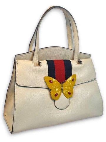 Butterfly top handle medium tote bag 505344 - GUCCI - BALAAN 1