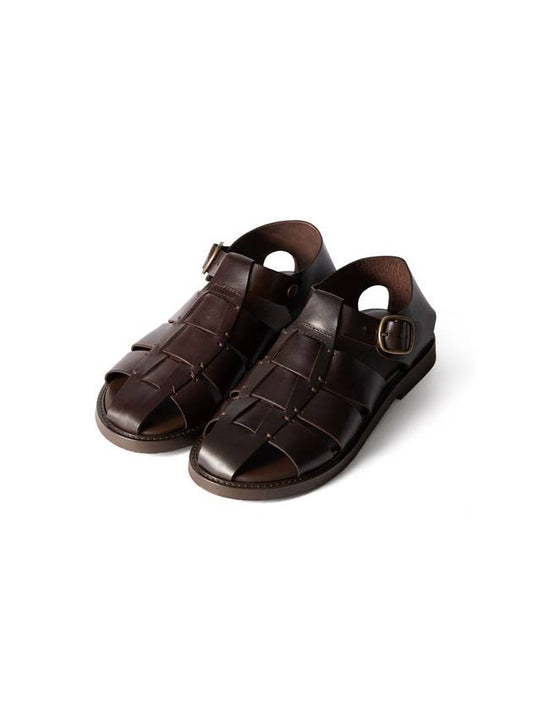 Fisherman Sandals Roma Dark Brown - ANTICHI ROMANI - BALAAN 1