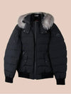 Onyx Scotchtown Bomber Padding Frost Fox Fur Black - MOOSE KNUCKLES - BALAAN 2