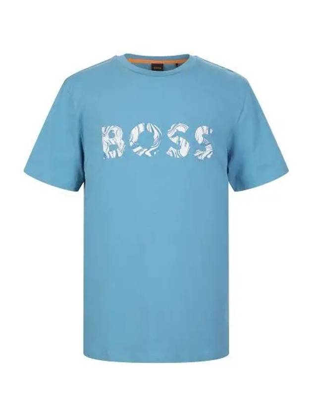 Mix logo print short sleeve t shirt 50515997 486 - BOSS - BALAAN 1