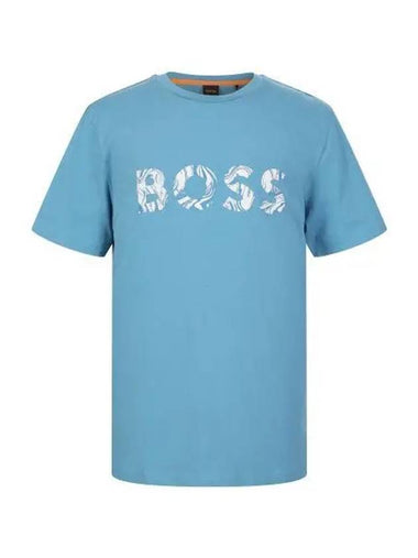 Mix logo print short sleeve t shirt 50515997 486 - BOSS - BALAAN 1