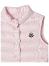 Kids Liane Logo Patch Padded Vest Pink - MONCLER - BALAAN 5