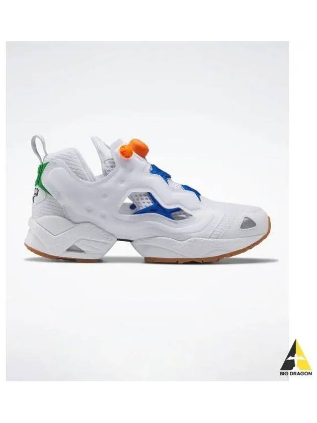 Instapump Fury 95 White Blue Orange HR1291 - REEBOK - BALAAN 1