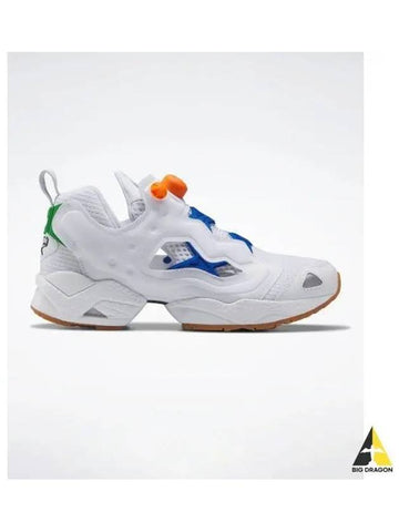 Instapump Fury 95 White Blue Orange HR1291 - REEBOK - BALAAN 1