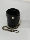 Direx mini cross bag black champagne gold bucket woc 31st unit - CHANEL - BALAAN 4