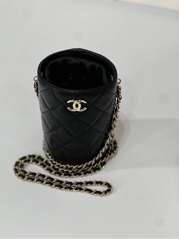 Direx mini cross bag black champagne gold bucket woc 31st unit - CHANEL - BALAAN 4