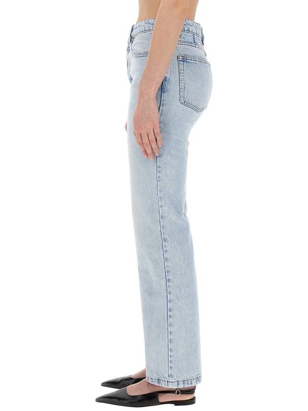 Denim Straight Pants 24PUTR500DE0027 448 BLEACHED BLUE - AMI - BALAAN 5