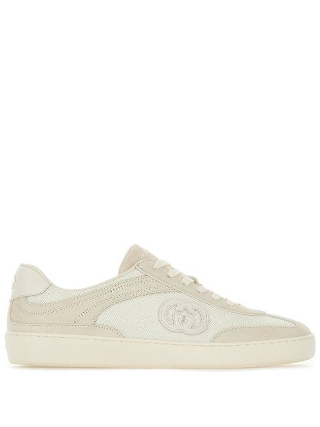 Interlocking G Suede Low Top Sneakers White - GUCCI - BALAAN 2