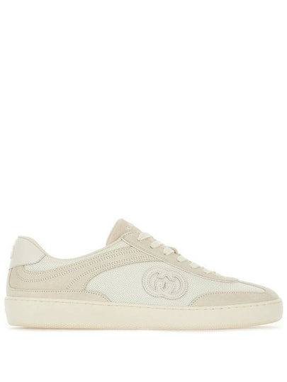 Interlocking G Suede Low Top Sneakers White - GUCCI - BALAAN 2