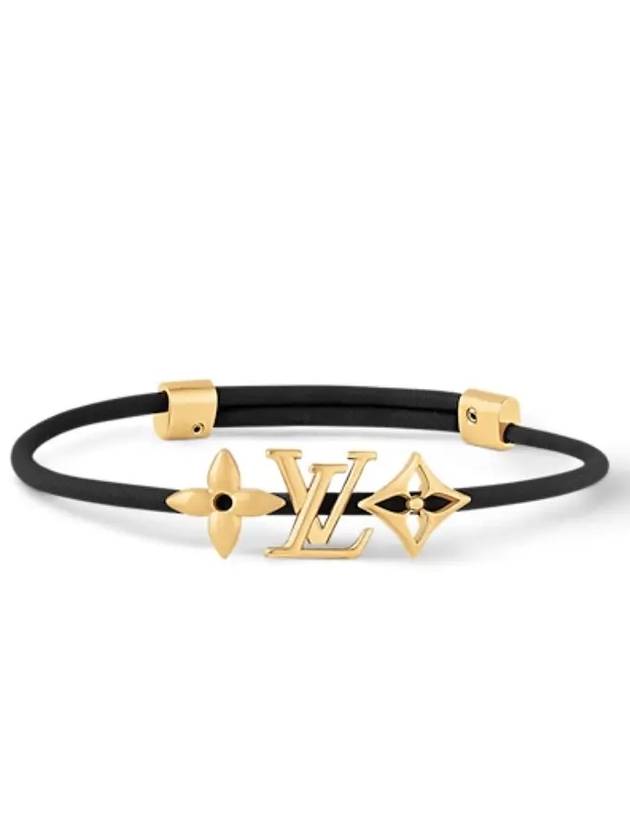 LV Iconic Flower Bracelet Gold Black - LOUIS VUITTON - BALAAN 2