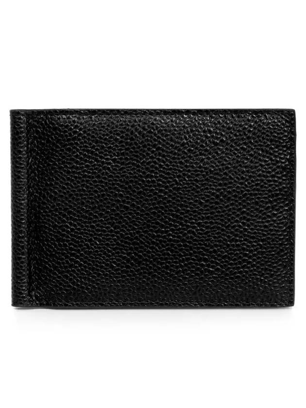 Men's Three Stripes Tab Classic Money Clip Card Wallet Black - THOM BROWNE - BALAAN 3