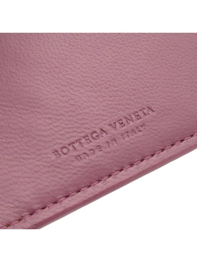 Brown Purple Intrecciato Weaving VN Folder Half Wallet 113993 - BOTTEGA VENETA - BALAAN 10