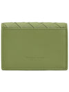 Men's Intrecciato Card Wallet Green - BOTTEGA VENETA - BALAAN 3