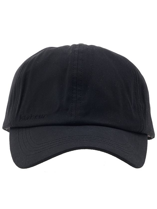 Embroidered Logo WaSports Ball Cap Black - BARBOUR - BALAAN 3