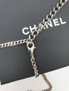 CC logo long necklace big pendant silver necklace AB8666 - CHANEL - BALAAN 7