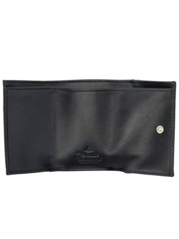 Logo Plaque Foldover Half Wallet Black - VIVIENNE WESTWOOD - BALAAN 4