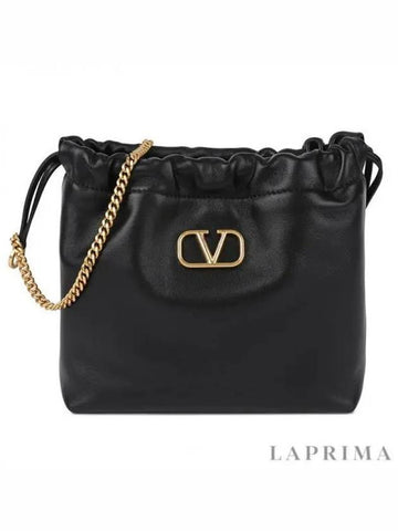 V logo bucket chain cross bag 4W 39008407 1054690 - VALENTINO - BALAAN 1