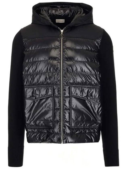 Knit Mix Padded Jacket Black 9B000 19 M1393 999 - MONCLER - BALAAN 2