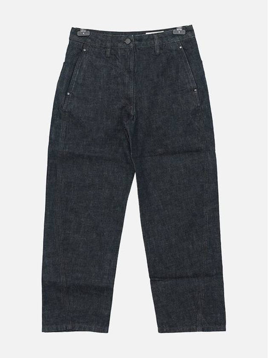Twisted Denim Cotton Straight Jeans Indigo - LEMAIRE - BALAAN 2